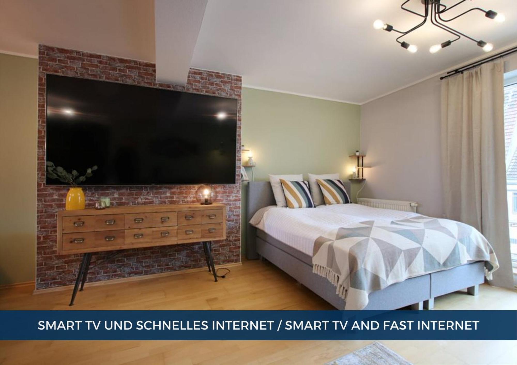 דירות Rtr Essen - Fuer Bis Zu 4 Personen - Voll Ausgestattet - Balkon - Zentral Limbecker Platz - Messe - Uniklinikum - Smart Tv 88"- Parken - Modern מראה חיצוני תמונה