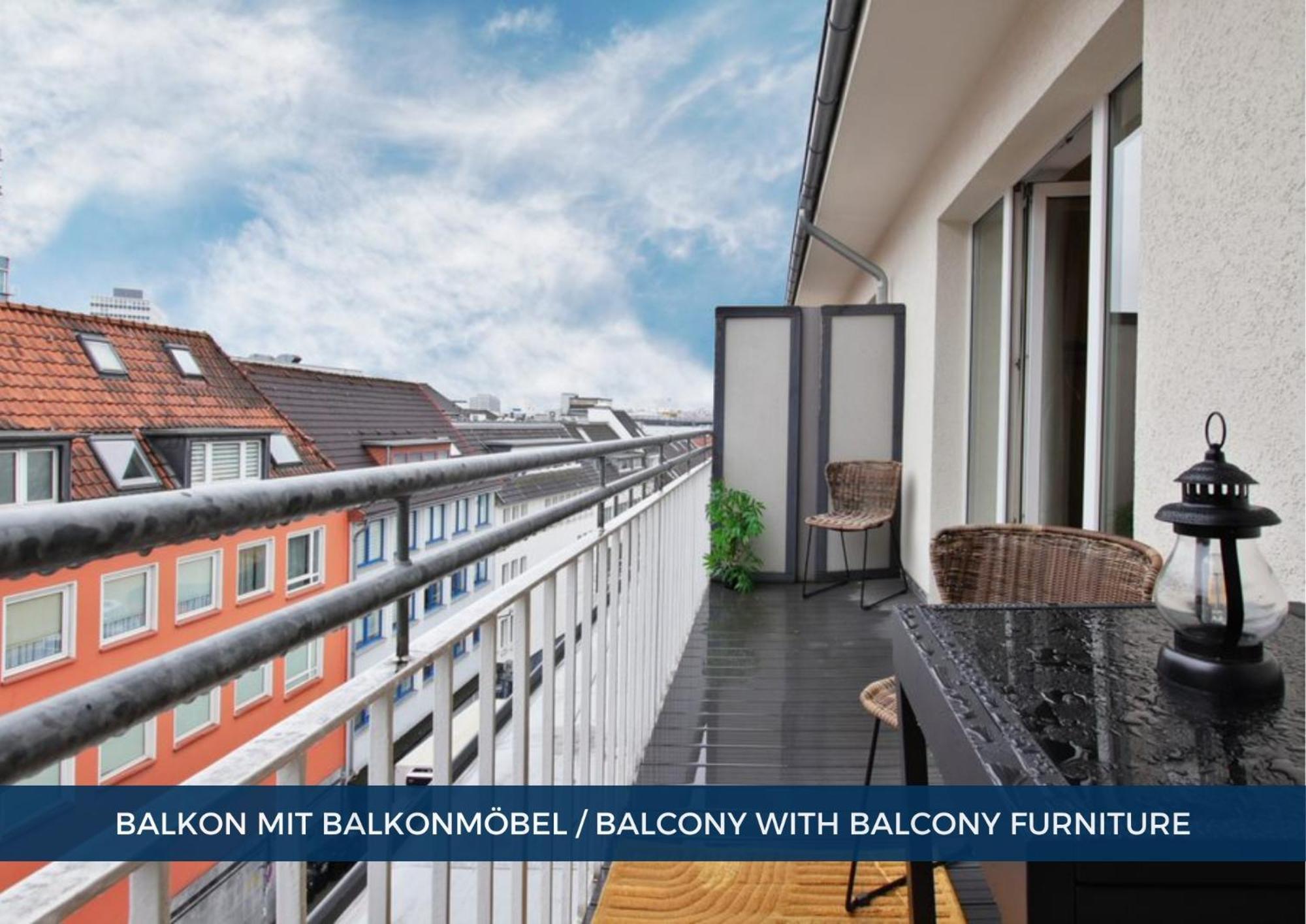 דירות Rtr Essen - Fuer Bis Zu 4 Personen - Voll Ausgestattet - Balkon - Zentral Limbecker Platz - Messe - Uniklinikum - Smart Tv 88"- Parken - Modern מראה חיצוני תמונה